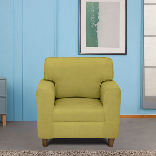 Utopia Green Fabric 1 seater sofa