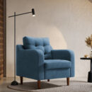 Ease Plus Blue Fabric 1 seater sofa