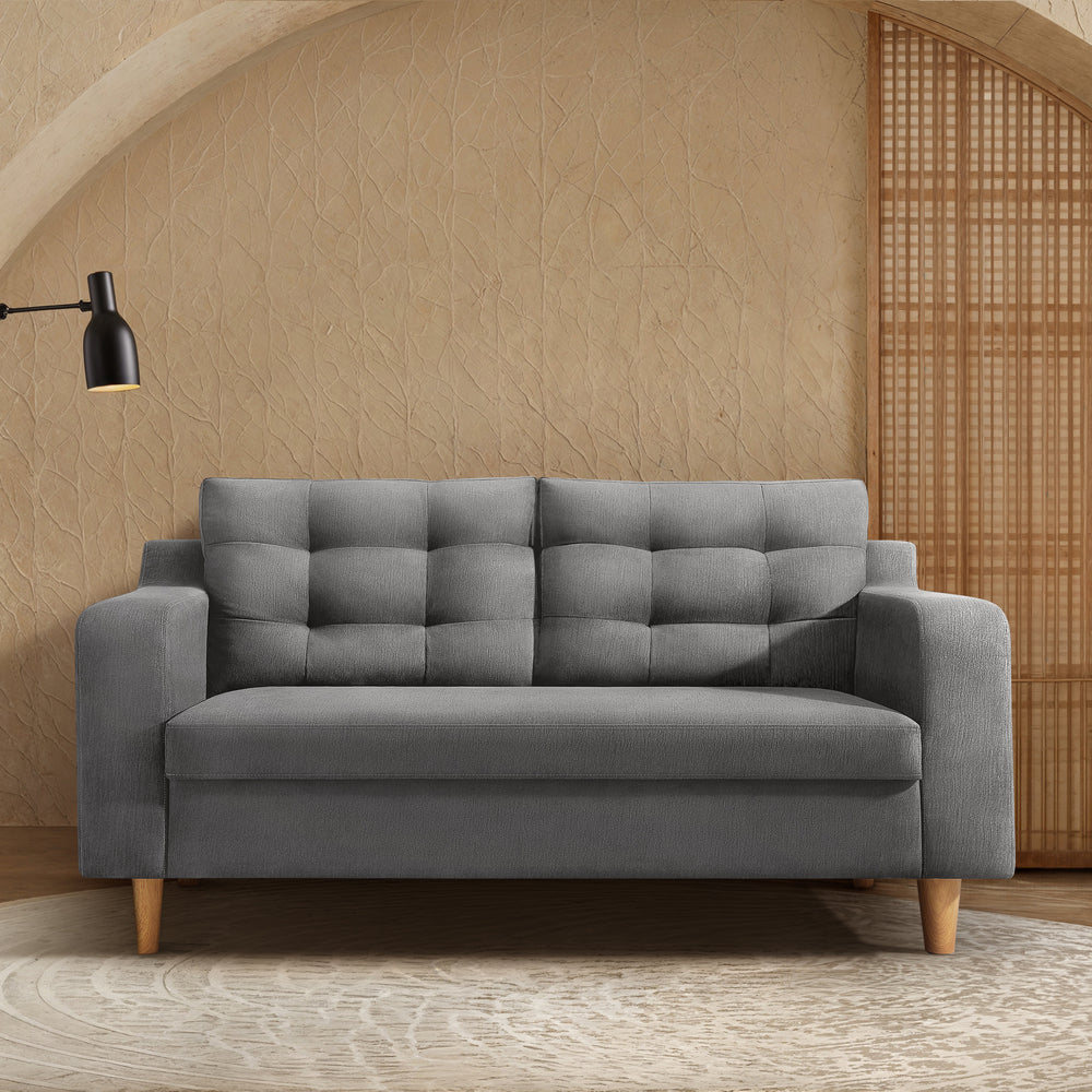 Ease Plus Grey Fabric 2 seater sofa