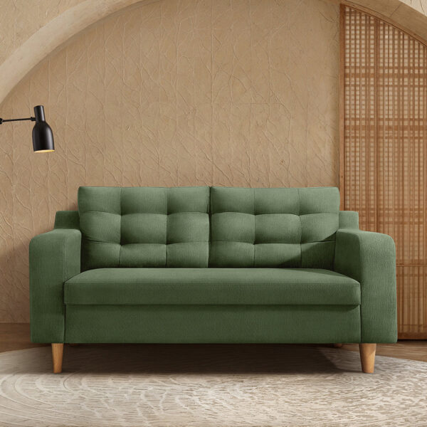 Ease Plus Green Fabric 2 seater sofa