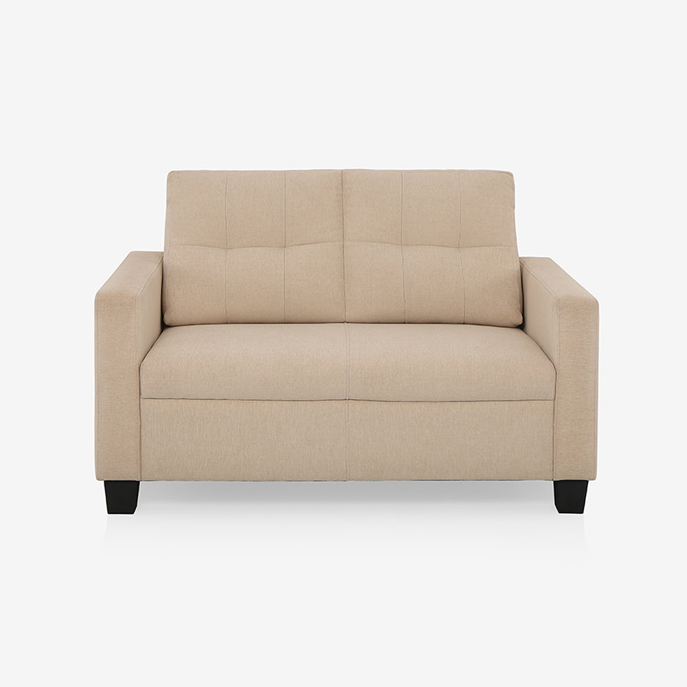 Ease Beige Fabric 2 Seater Sofa - Image 2