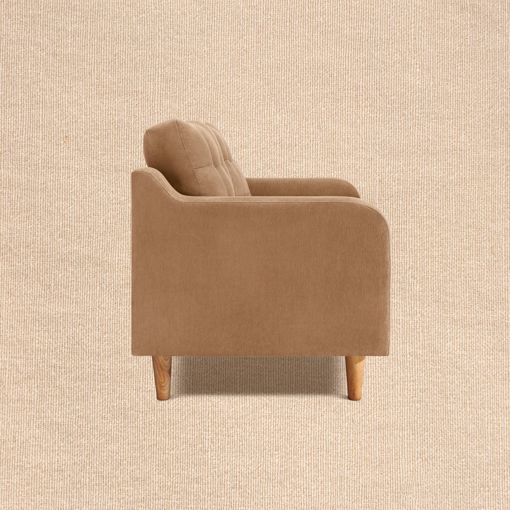 Ease Plus Beige Fabric 2 seater sofa - Image 5