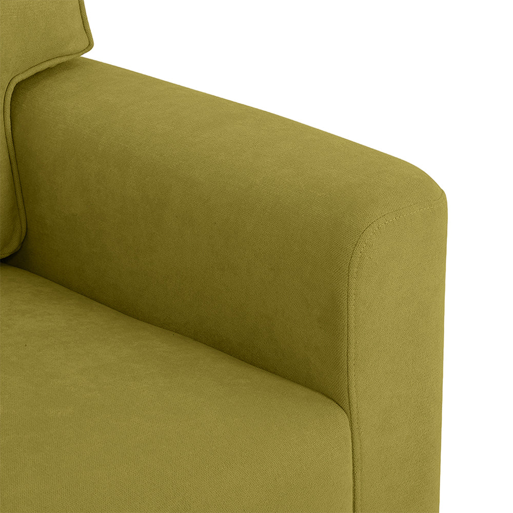 Utopia Green Fabric 1 seater sofa - Image 6