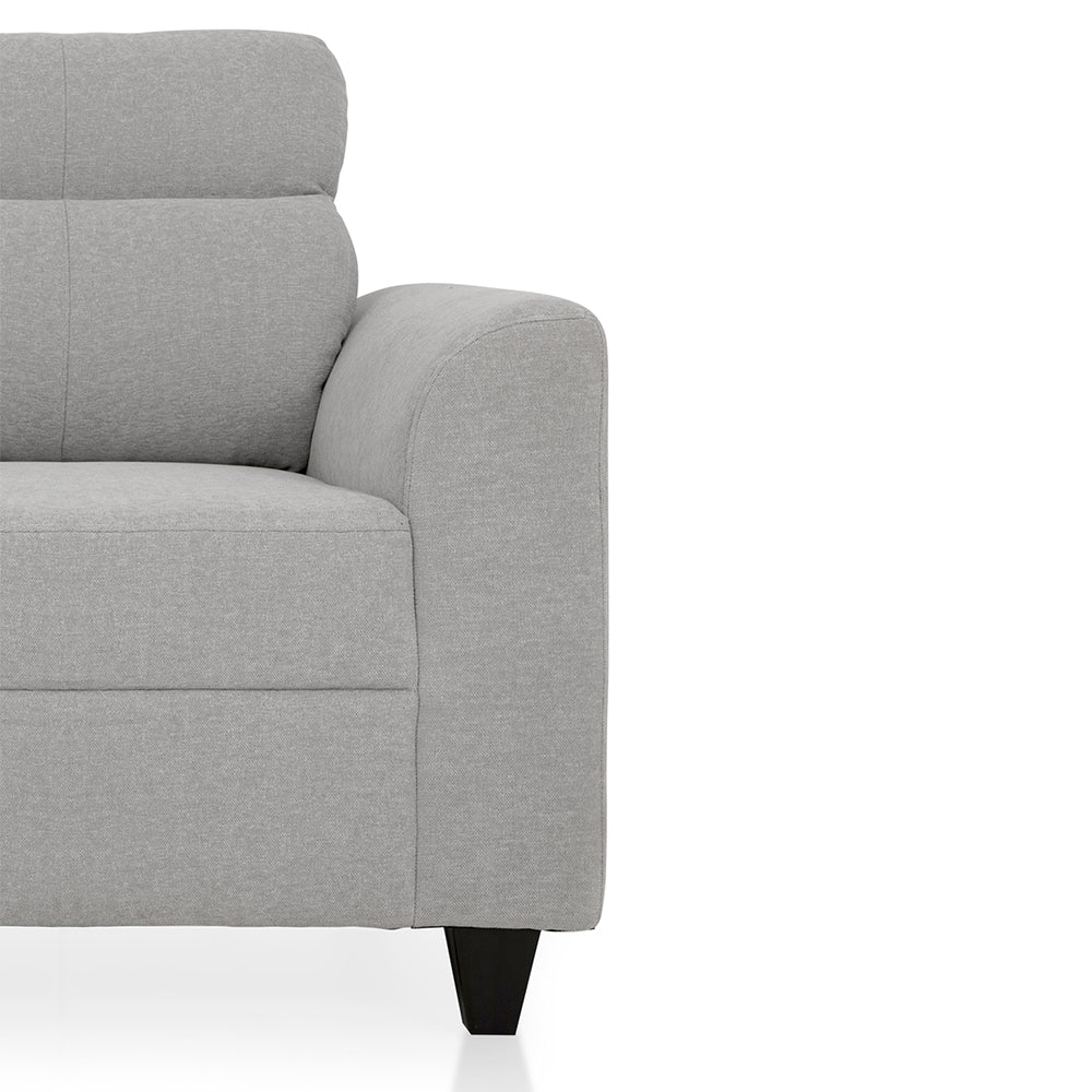 Zivo Plus Cloudy Gray Fabric 1 Seater Sofa - Image 6