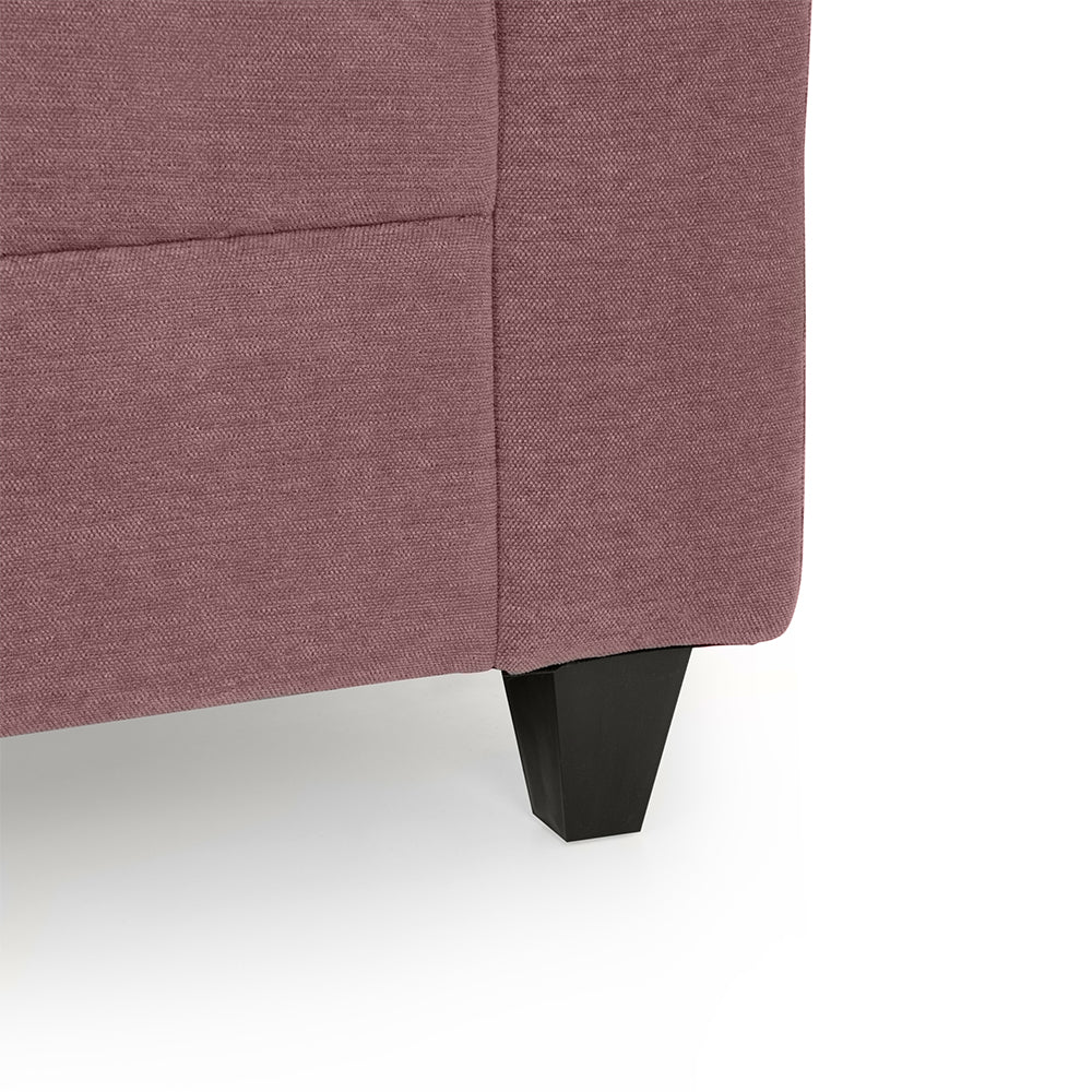 Zivo Plus Dusky Pink Fabric 1 seater Sofa - Image 7