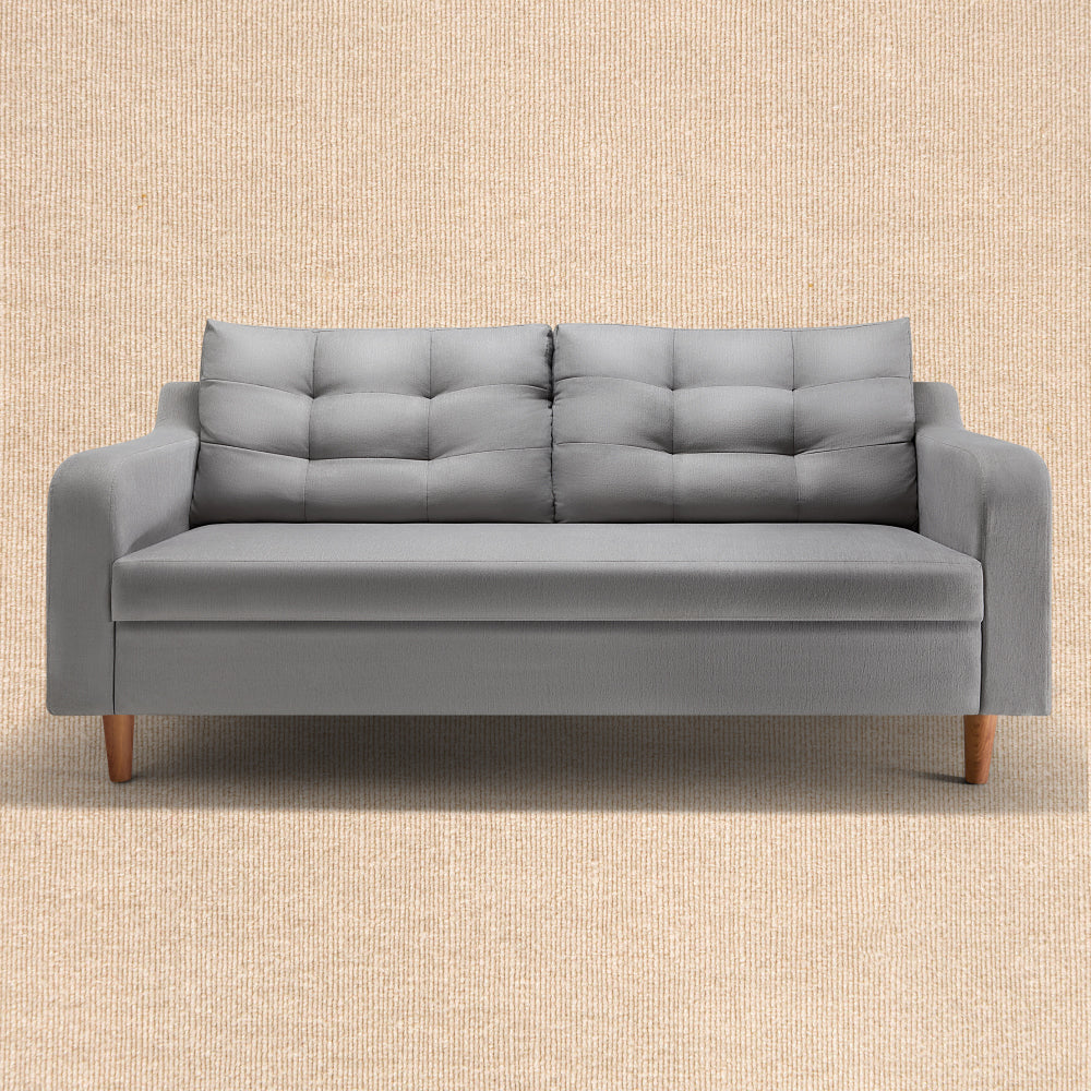 Ease Plus Grey Fabric 3 seater sofa - Image 3