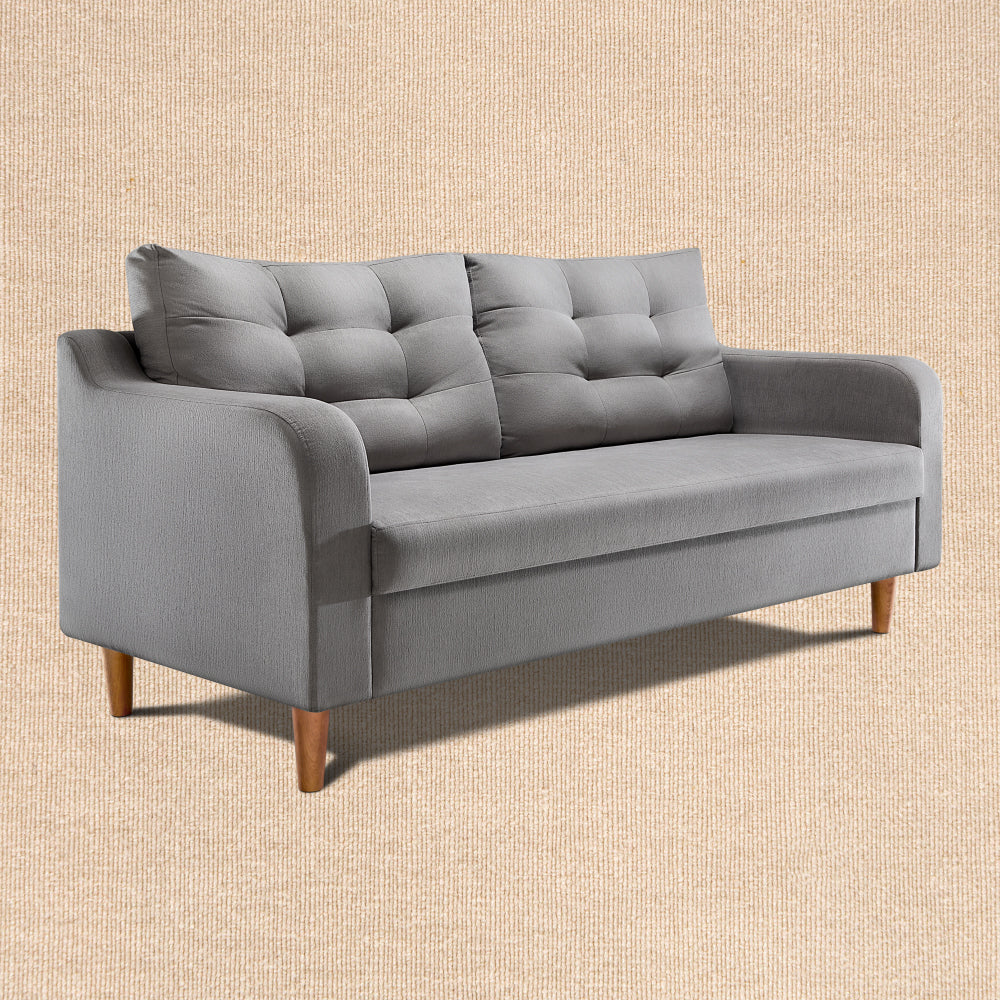 Ease Plus Grey Fabric 3 seater sofa - Image 4