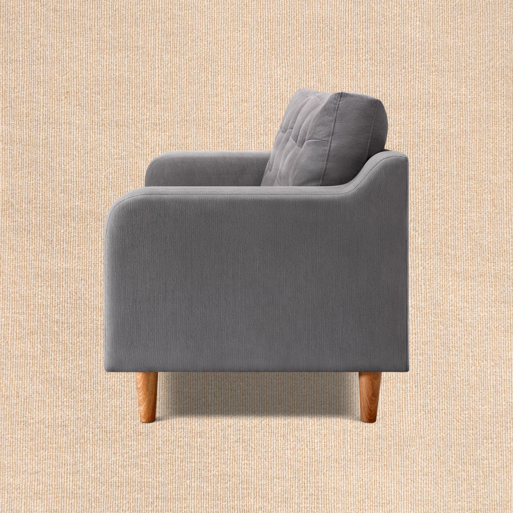 Ease Plus Grey Fabric 3 seater sofa - Image 8