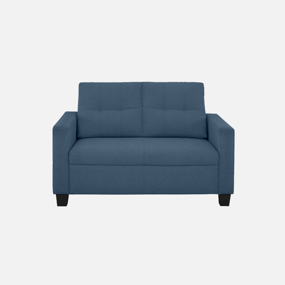 Ease Blue Fabric 2 Seater Sofa - Image 2