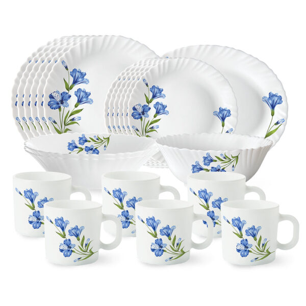 Larah Marina Blue Dinner Set 21 pc