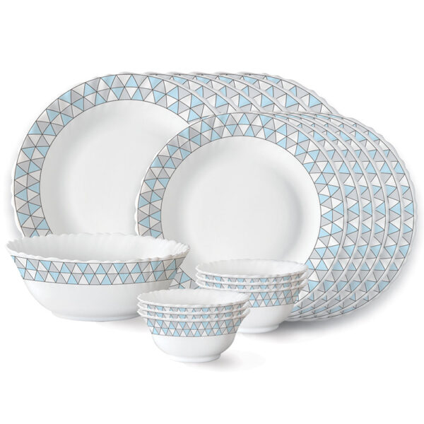 Larah Weave Dinner Set, 19 pc