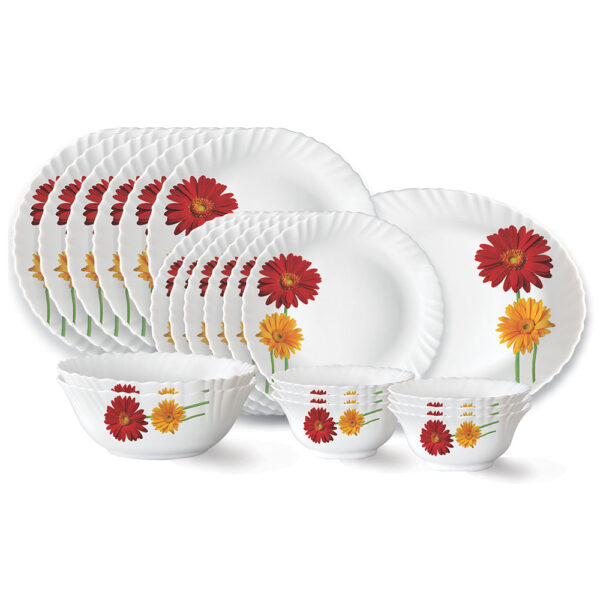 Larah Zinnia Dinner Set, 21 pc
