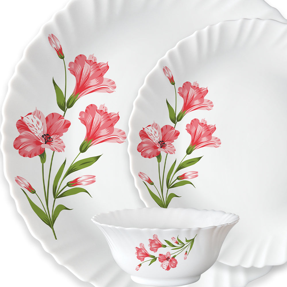Larah Marina Peach Dinner Set 33 pc - Image 3