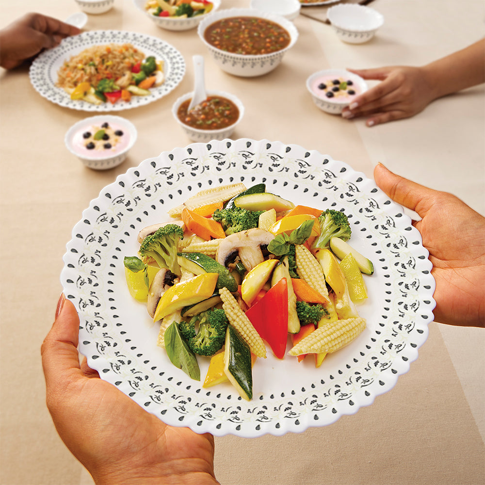 Larah Ora Gold Dinner Set, 33 pc - Image 5