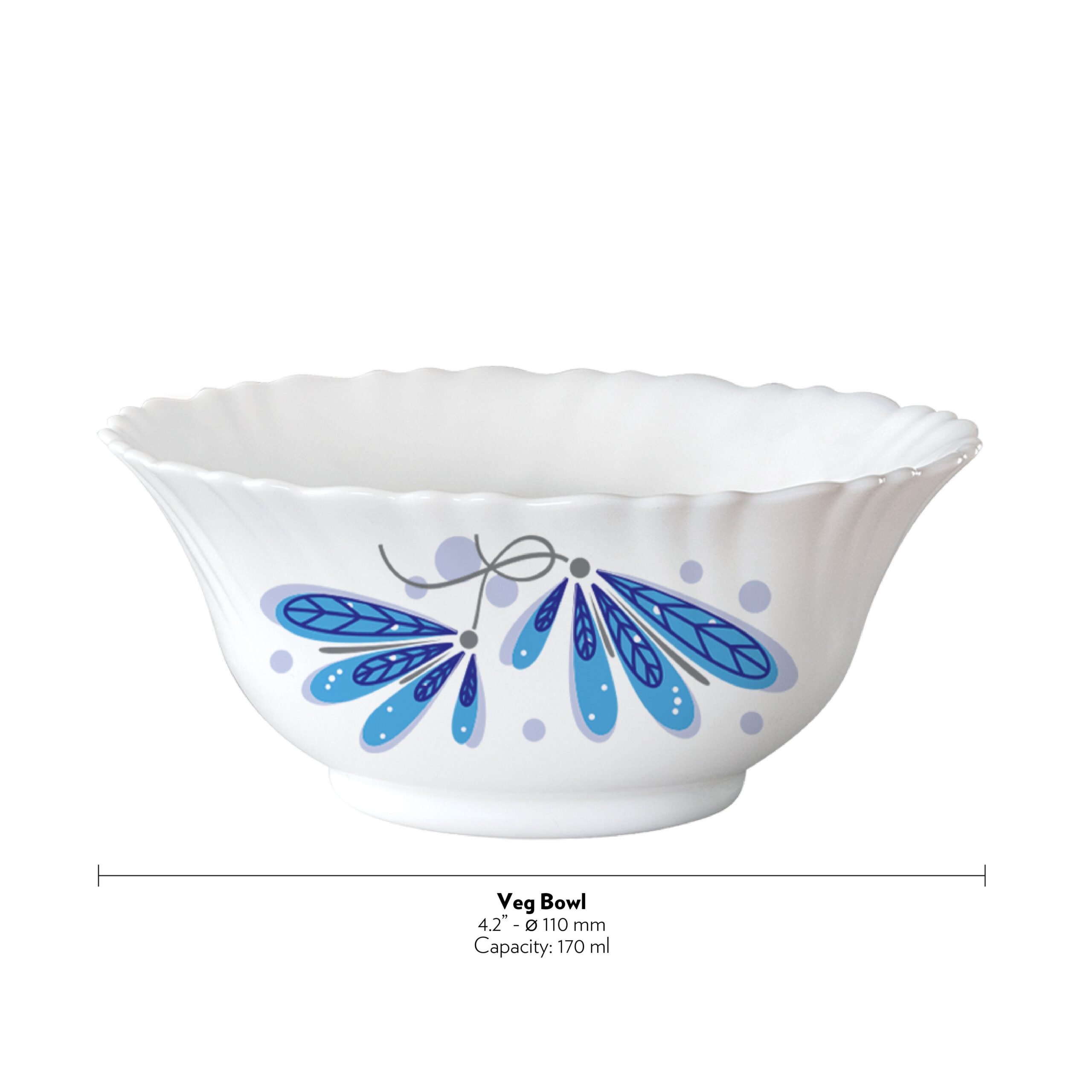 Larah Twilight 6 pc Veg Bowl - Image 5