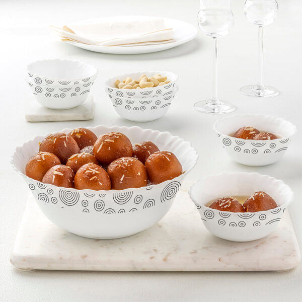 Larah Spiral 7 pc Pudding Set