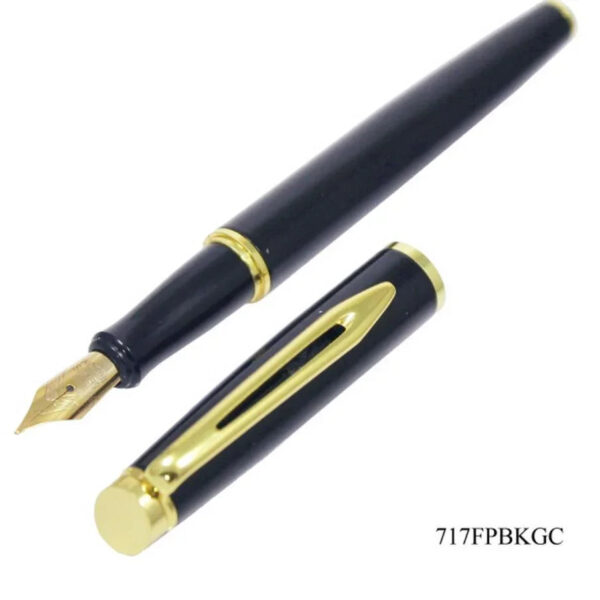 Fountain Pen Black Golden Clip