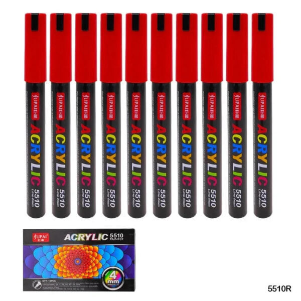Red Acrylic Paint Marker l Pack of 1 marker l 4mm
