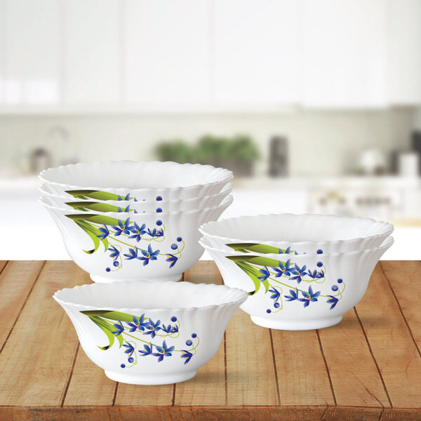 Larah Lavender Veg Bowl Set, 6 pc