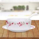 Larah Verona Soup Bowl w Saucer Set