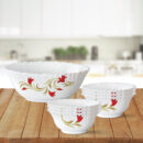 Larah Red Lily Pudding Set, 7 pc (Small)