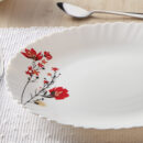 Larah Chrys Red Dinner Set, 33 pc