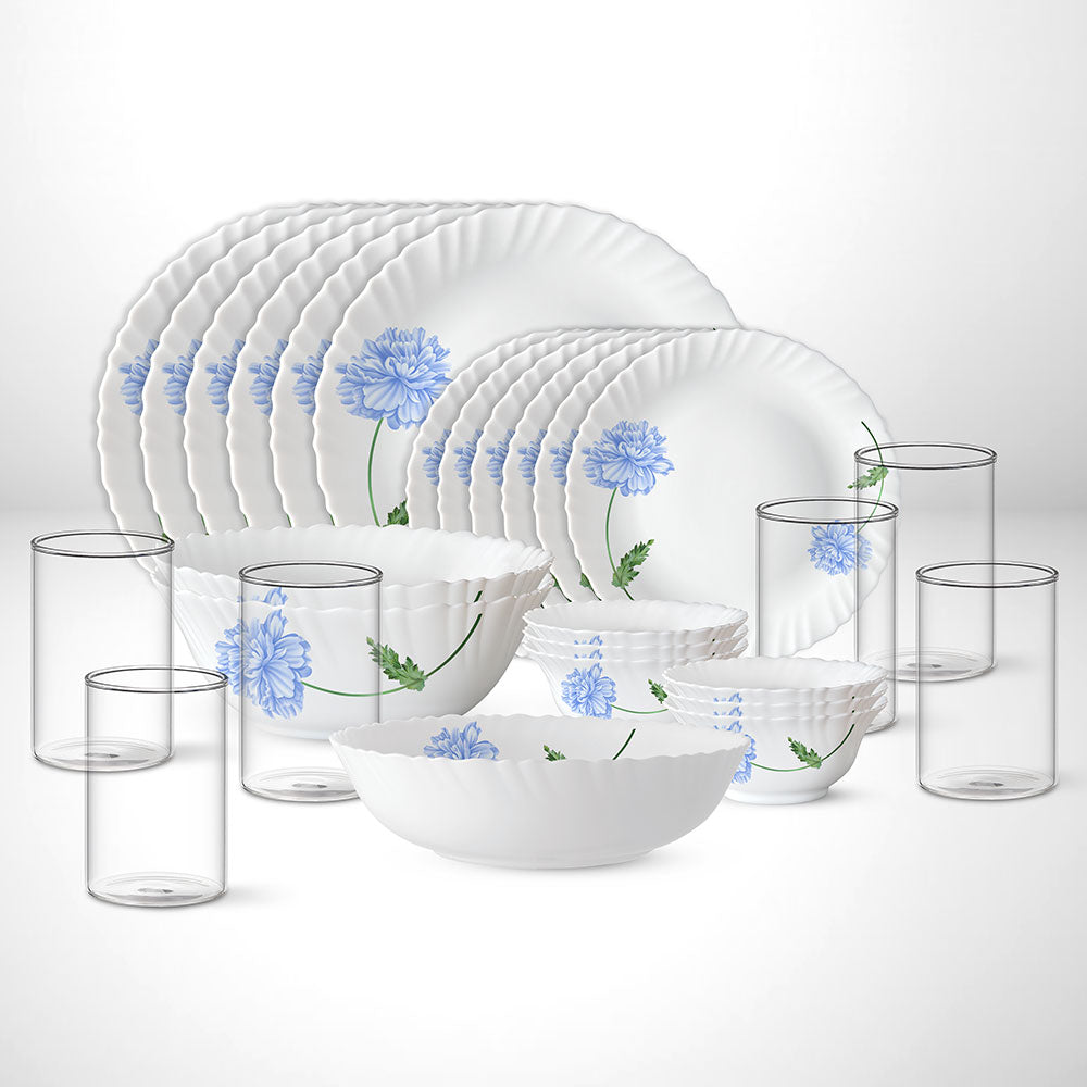 Larah Blue Mist Dinner Set, 9 pc - Image 8