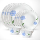 Larah Blue Mist Dinner Set, 9 pc