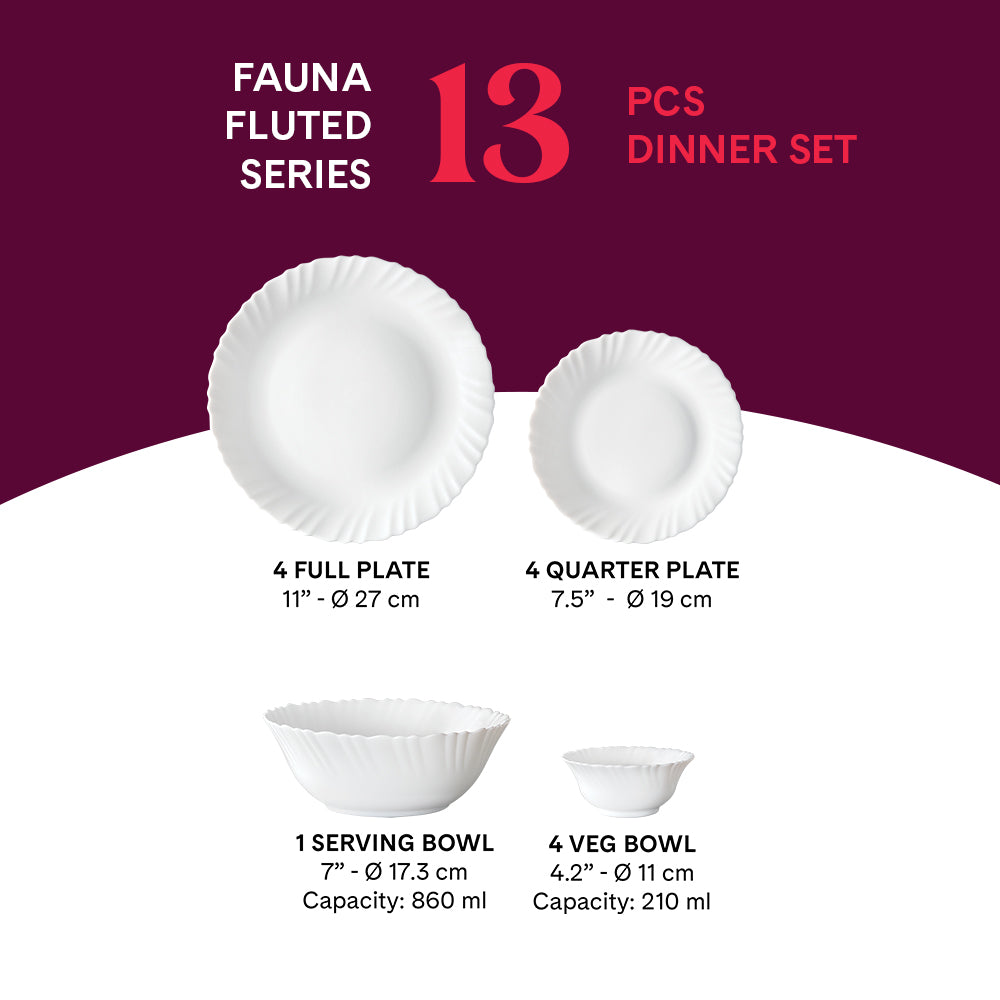 Larah Fauna Dinner Set 13 pc - Image 3