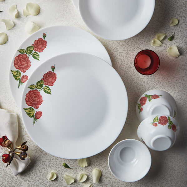 Larah Rose Gold Dinner Set, 13 pc