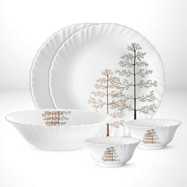 Larah Pine Dinner Set, 23 pc