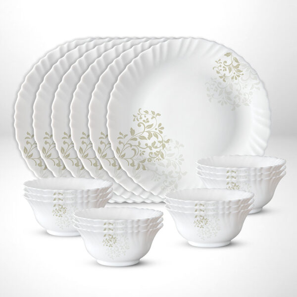 Larah Ingot Thali Set, 6 Plates + 12 Bowls