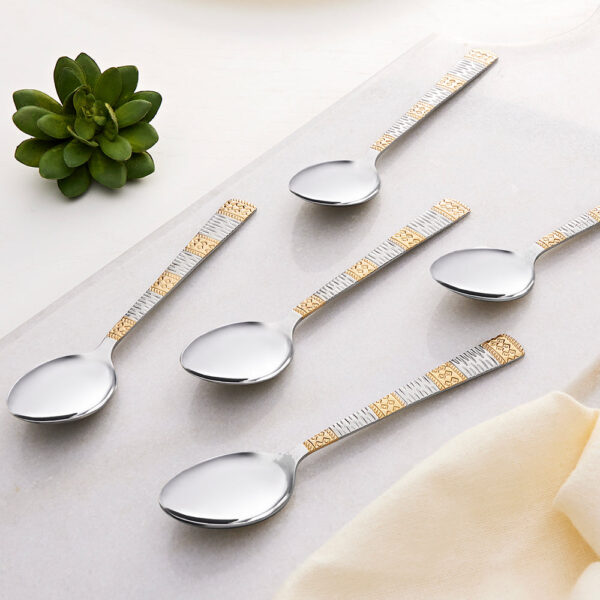 Gold Dessert Spoon Set