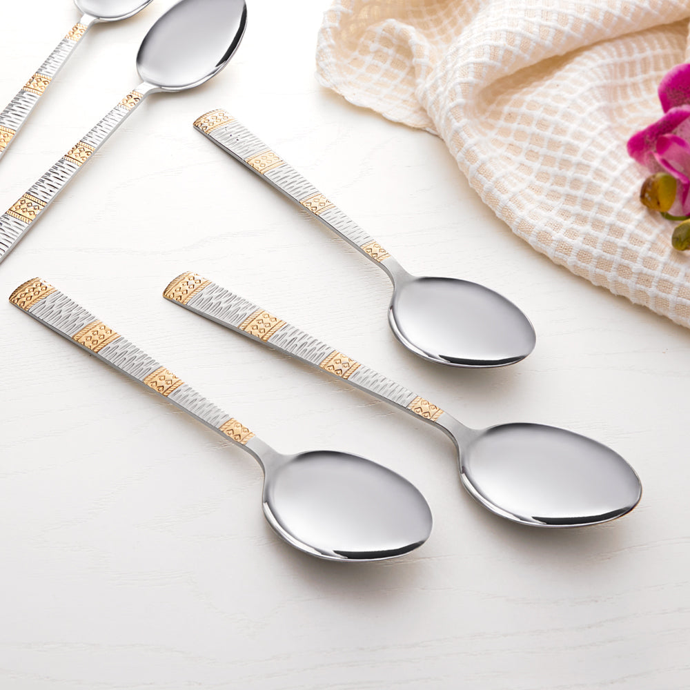 Gold Dinner Spoon Set