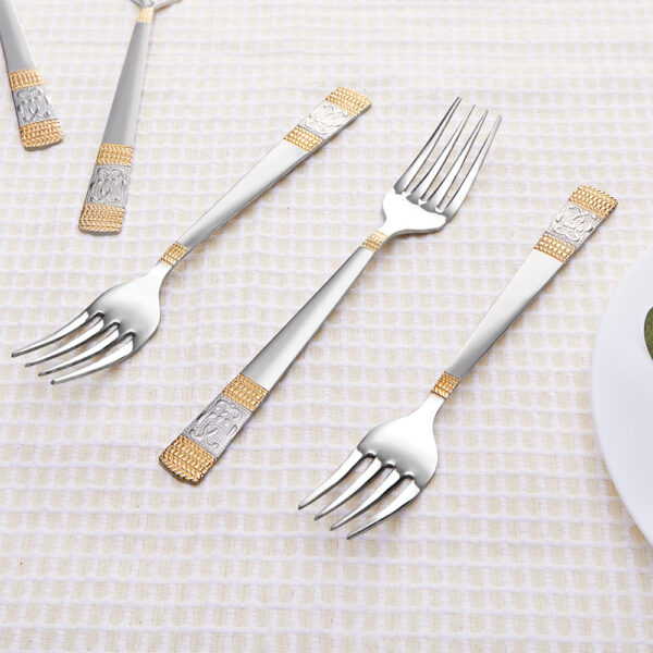 Borosil Venice Dinner Fork, Set of 6-18 cm