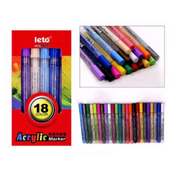 Acrylic Marker 18Pcs Lt1105-18