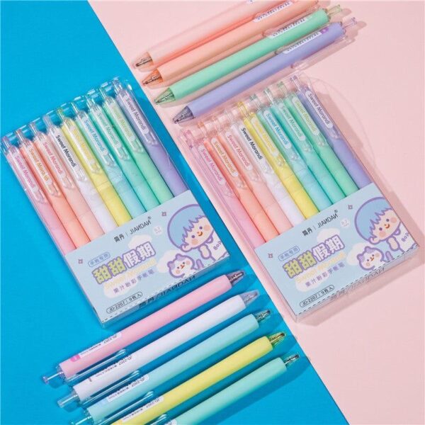 Pastel Morandi Gel Pens (9 PCS Pack)- Refillable